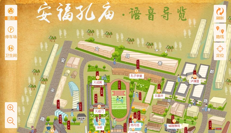 青冈手绘地图：智慧景区智能化服务的延伸